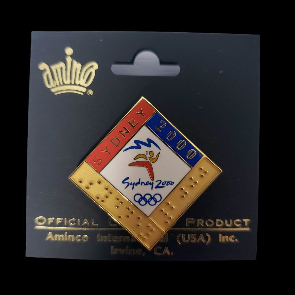 Sydney 2000 OLYMPIC GAMES PIN AUSTRALIA Braille New Collectible